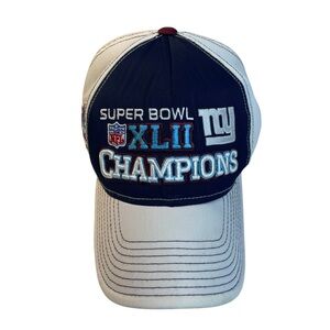 New York Giants NY Super Bowl XLII Champions Reebok NFL Sideline Cap Hat 2008